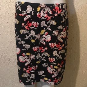 Liz Claiborne flower pencil skirt